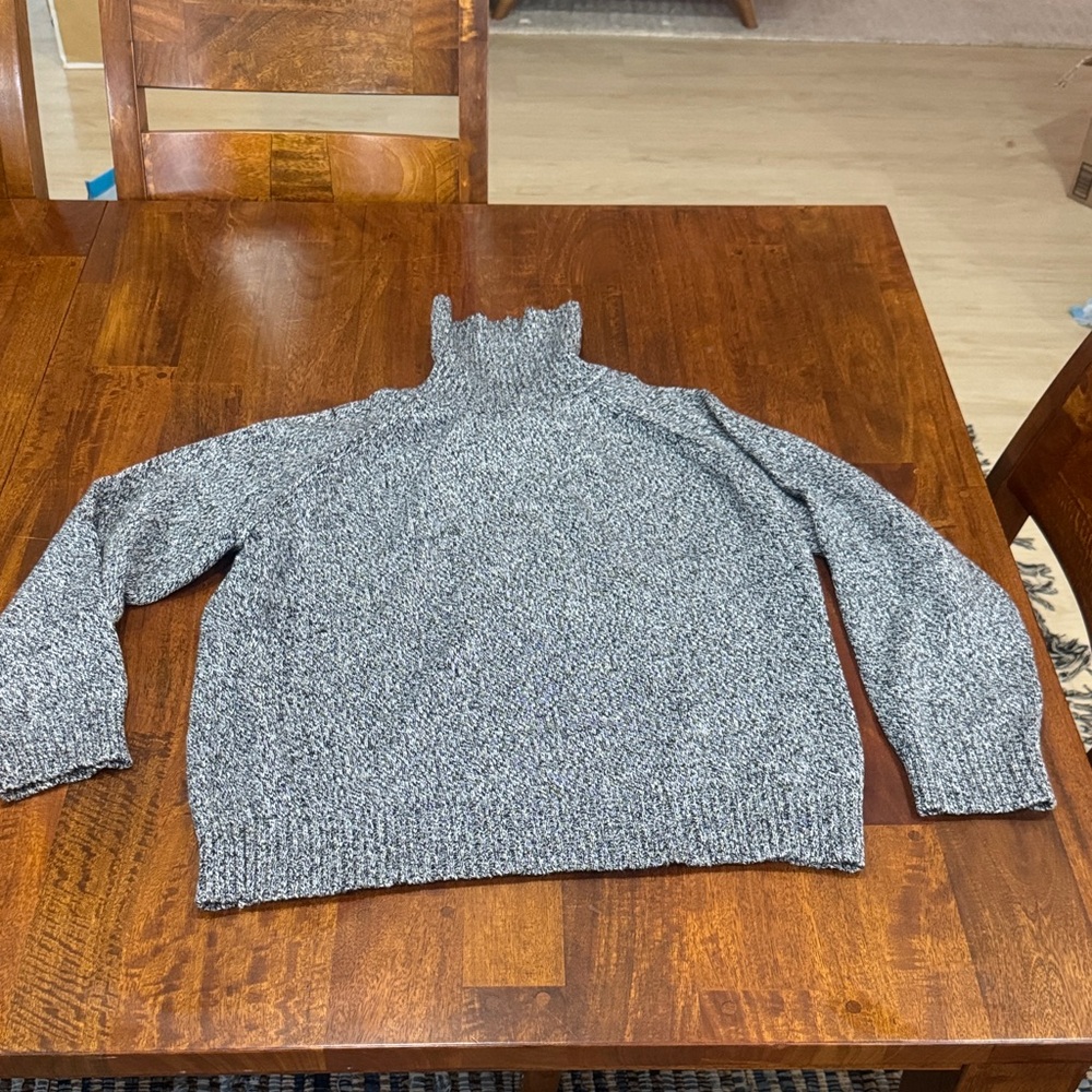 Karen Scott Gray Turtleneck Sweater